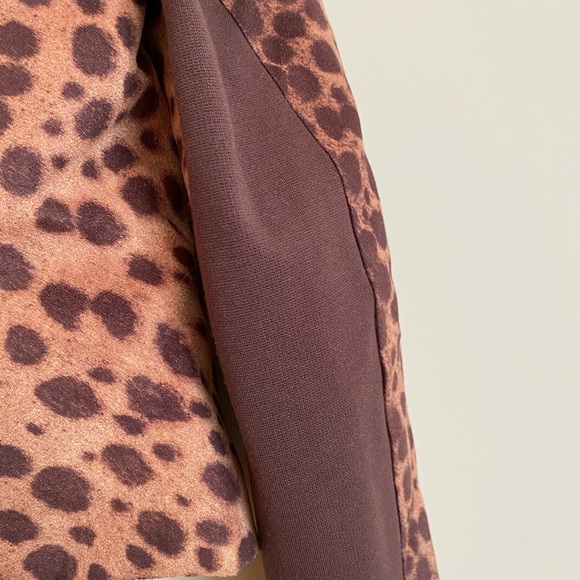 BGBG Faux Suede Leopard Cropped Jacket - SM - Picture 6 of 6